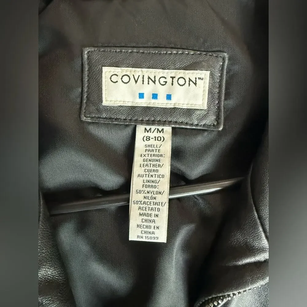 Covington black leather